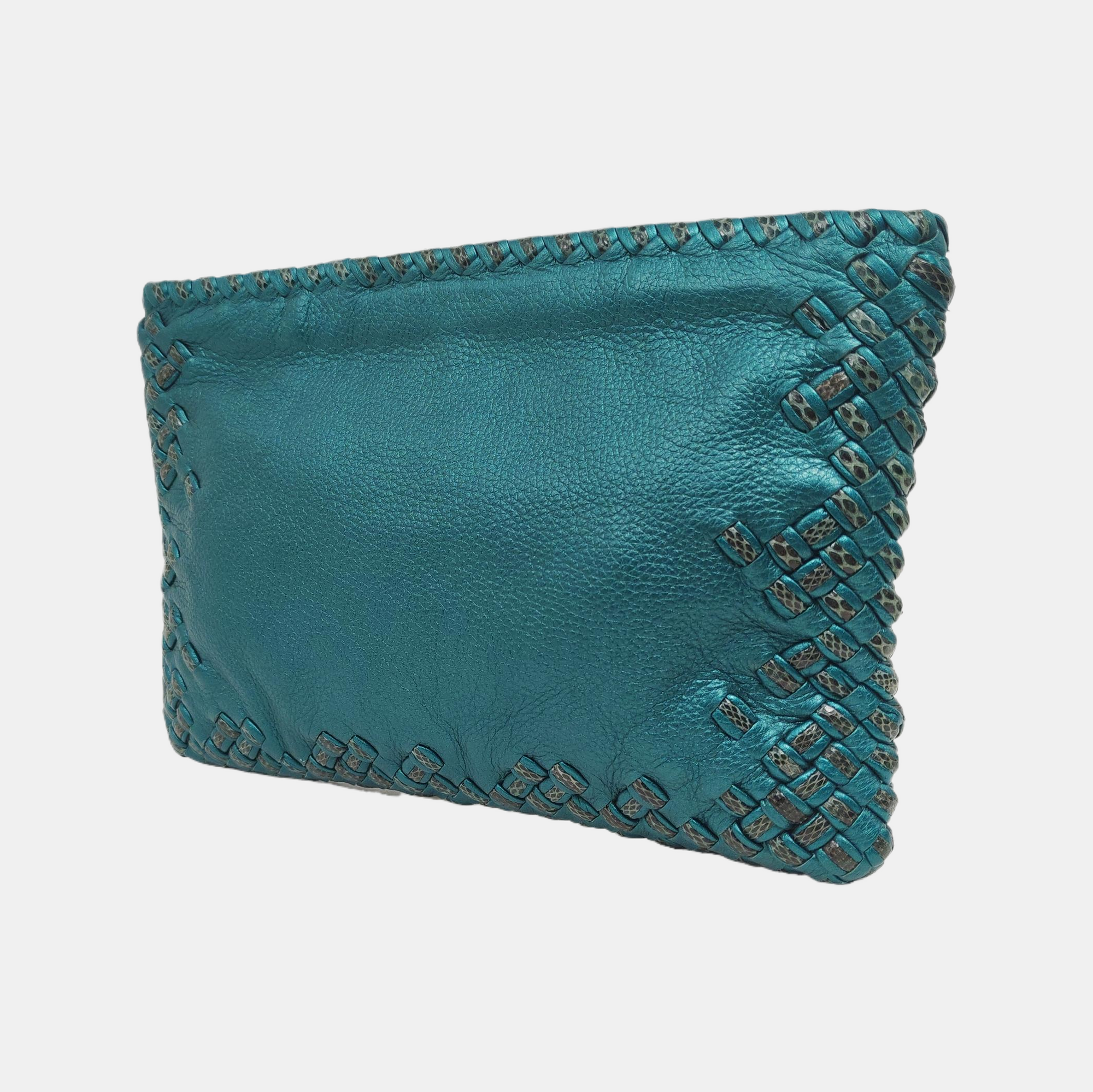 Calfskin Clutch Blue