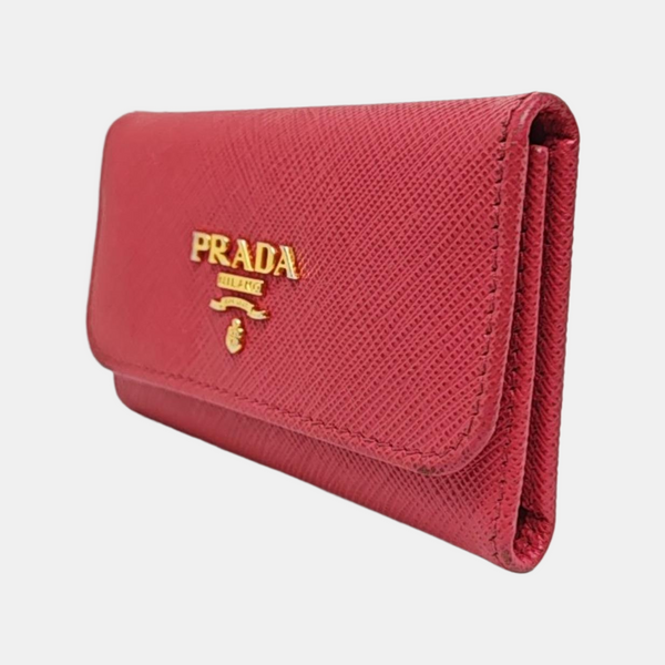 Calfskin Key Pouch Red