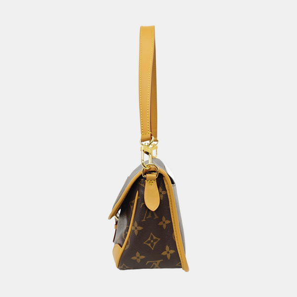 DIANE Monogram Coated Canvas Brown