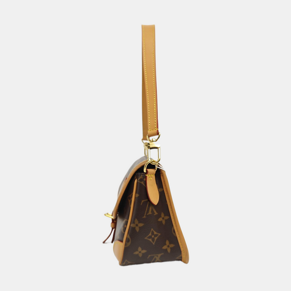 DIANE Monogram Coated Canvas Brown