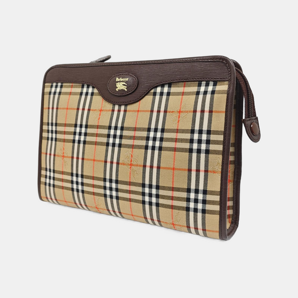 Canvas Clutch Beige