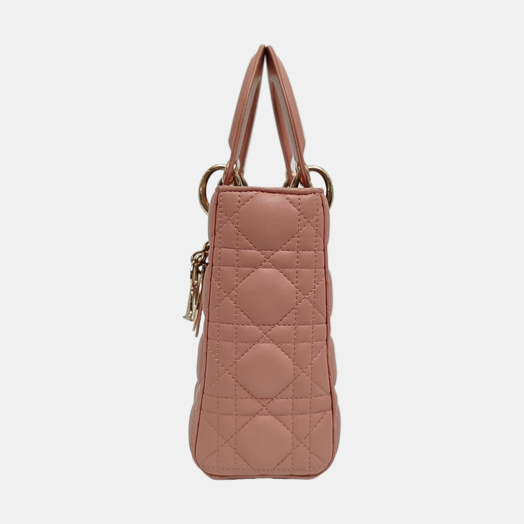 Authenticated pre-owned  Lady Dior Small Cannage Lambskin Pink - Tote Bag at Looply