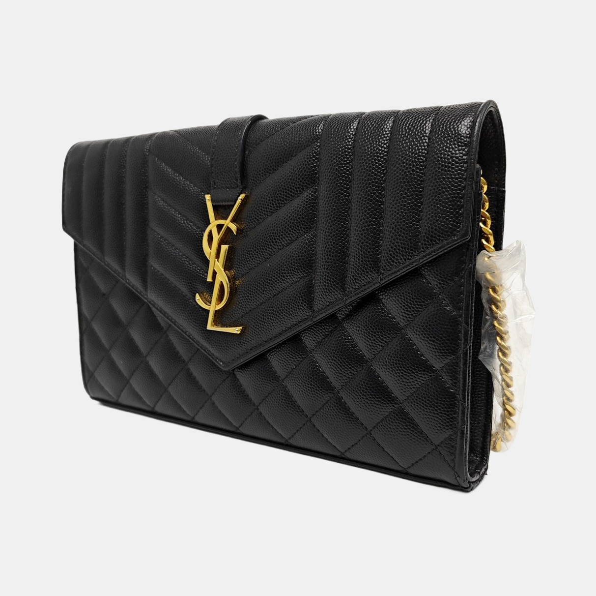 MONOGRAM Medium Chevron Calfskin Black