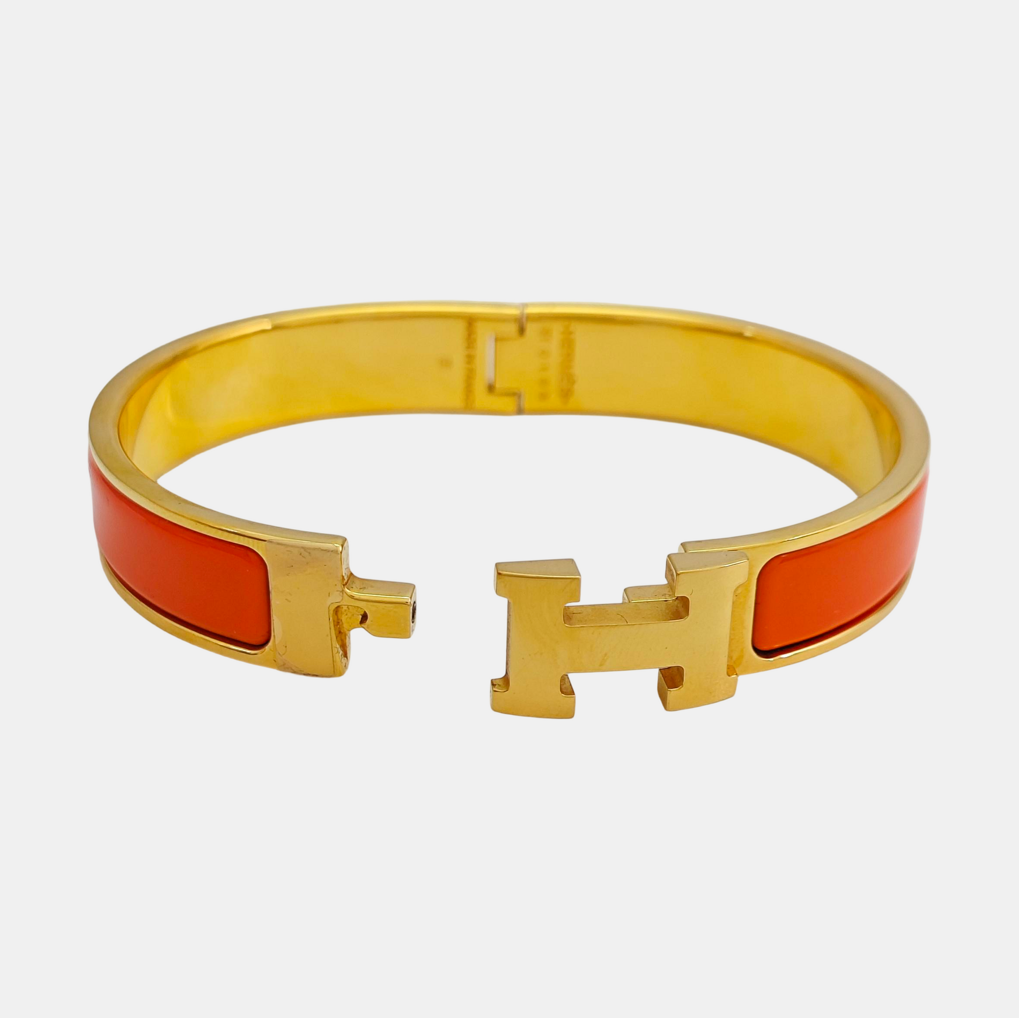 Clic H Metal Gold Bangle