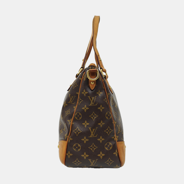 ESTRELA MM Monogram Coated Canvas Brown