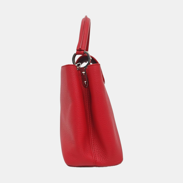 CAPUCINES MM Calfskin Red
