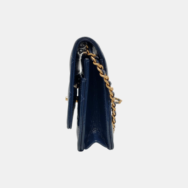 WOC Quilted Calfskin Blue