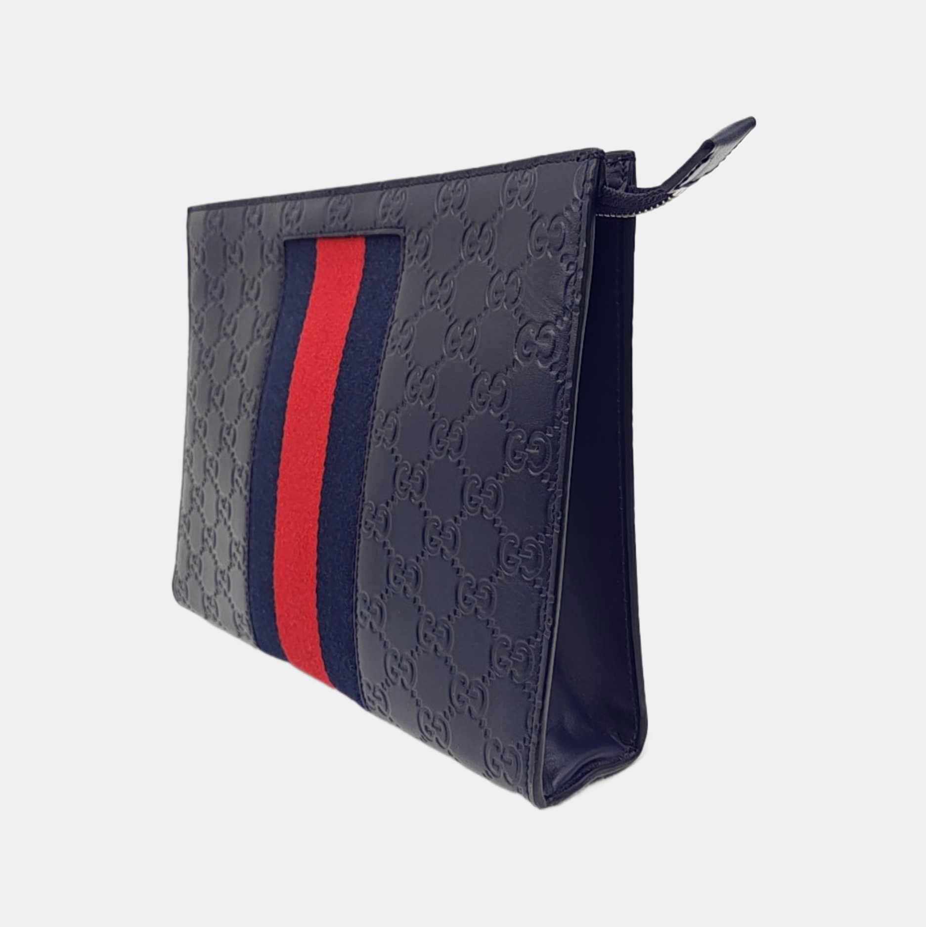 Signature Monogram Calfskin Blue