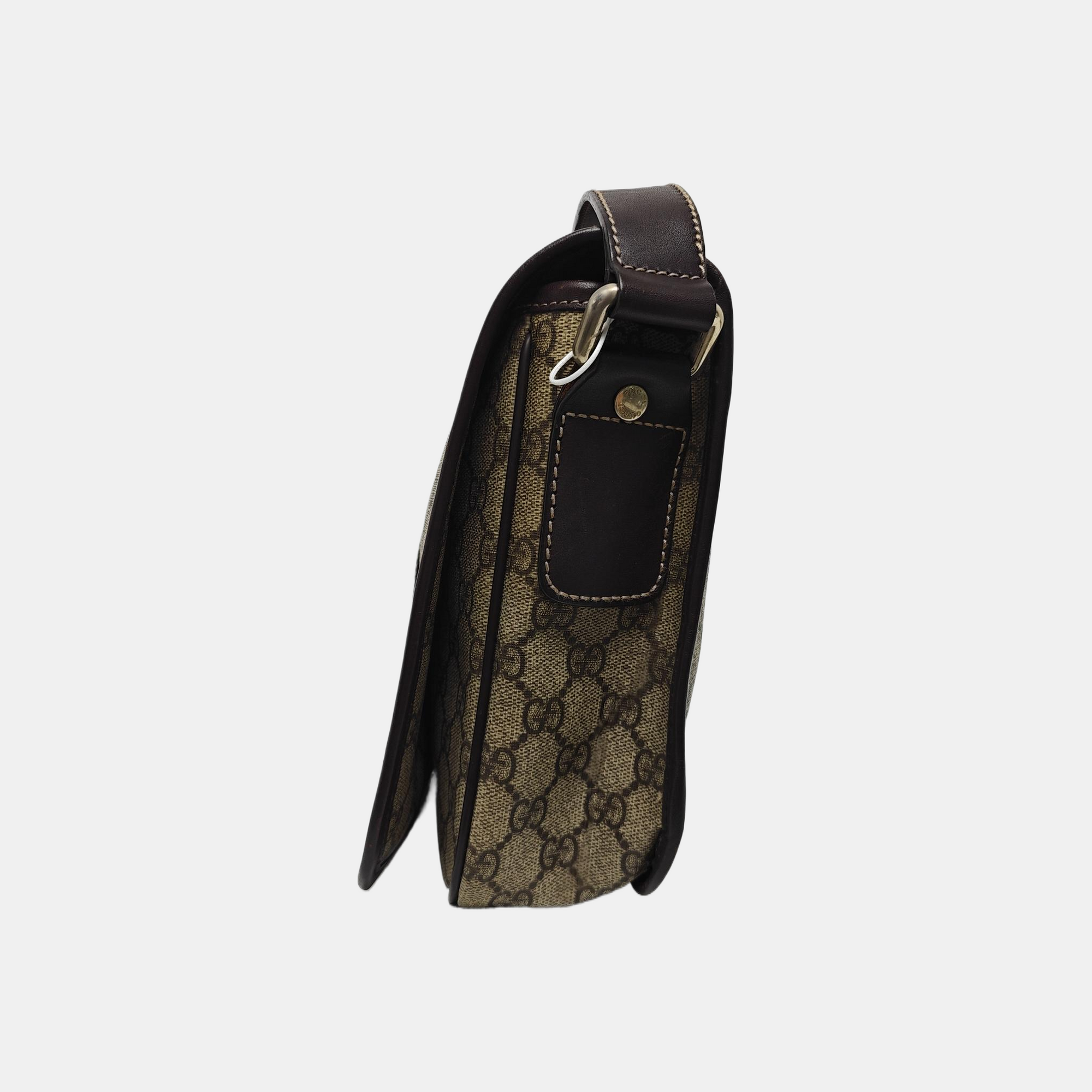 Monogram Coated Canvas Shoulder Bag Beige
