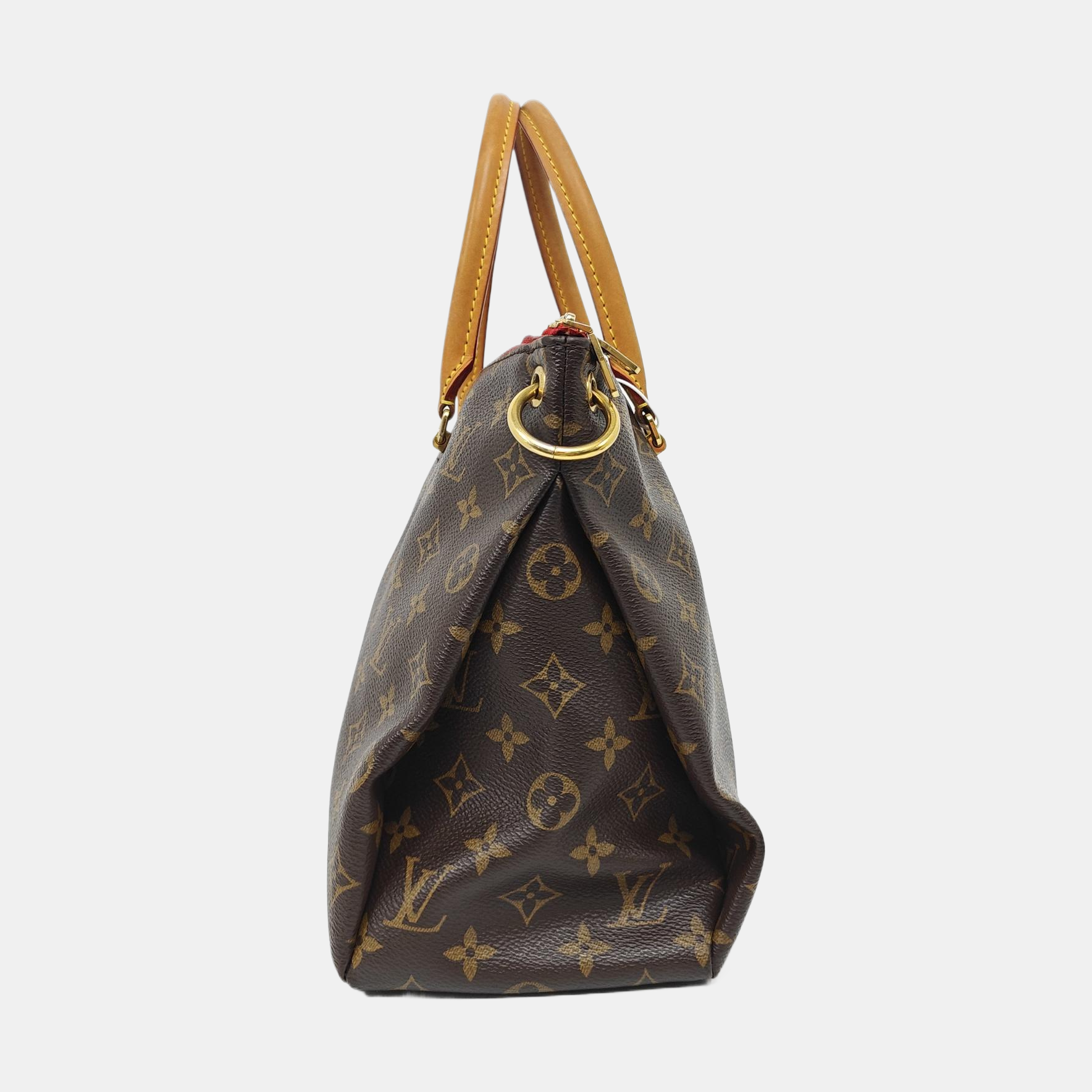 PALLAS MM Monogram Coated Canvas Brown