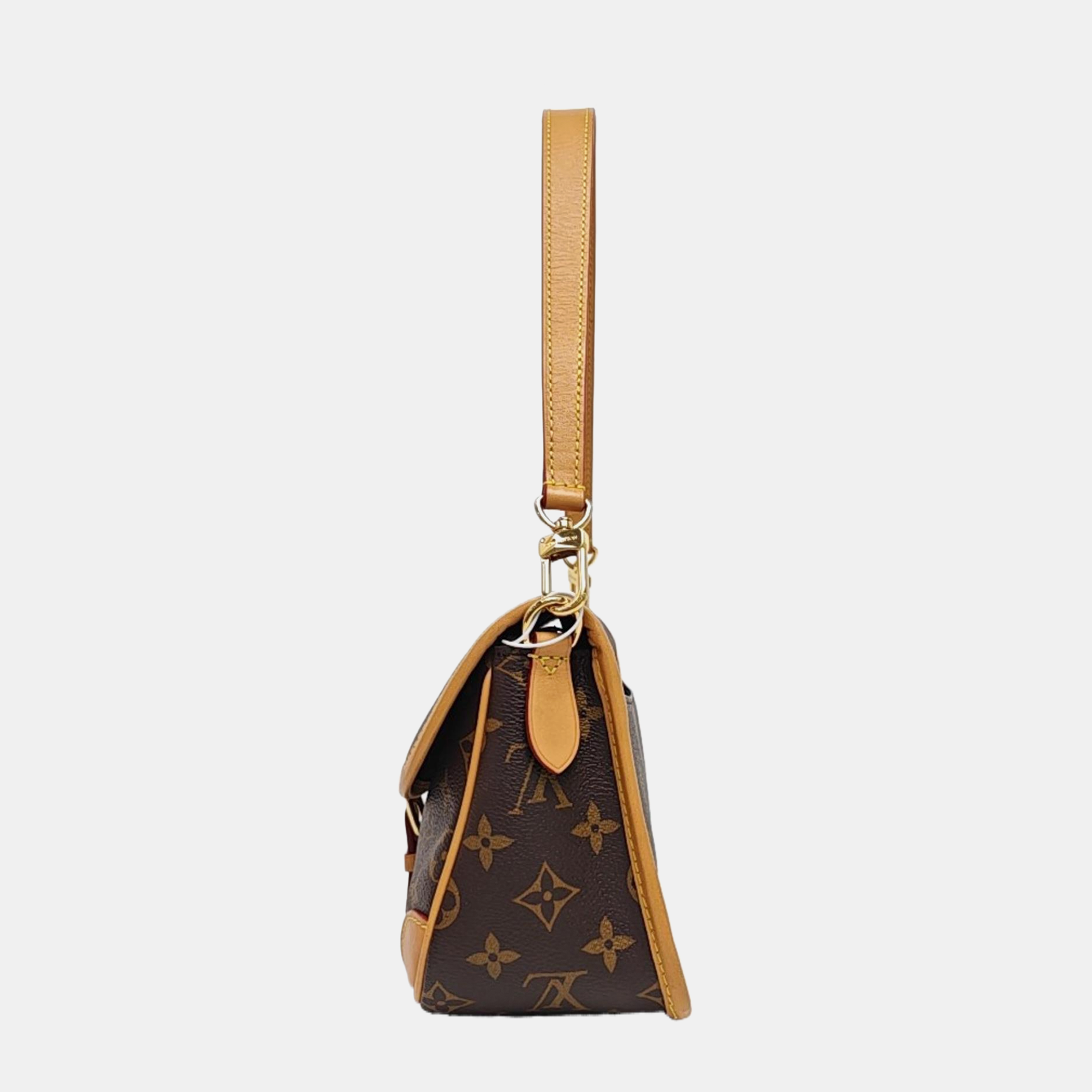 DIANE Monogram Coated Canvas Brown