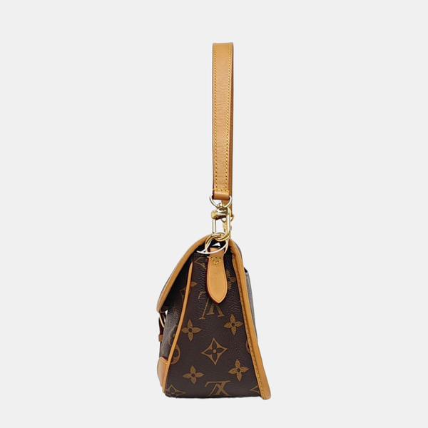 DIANE Monogram Coated Canvas Brown
