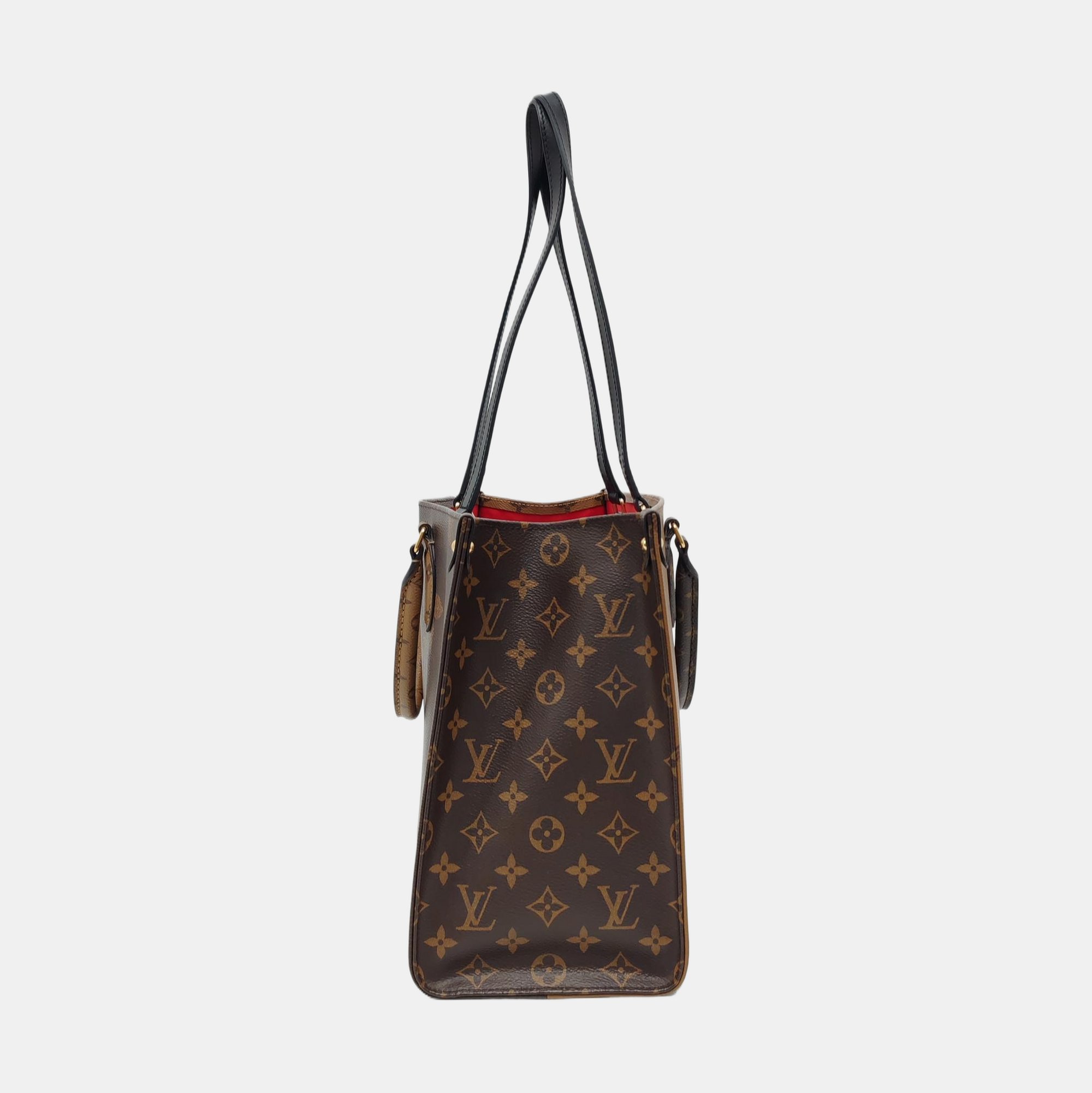 ONTHEGO MM Monogram Coated Canvas Brown