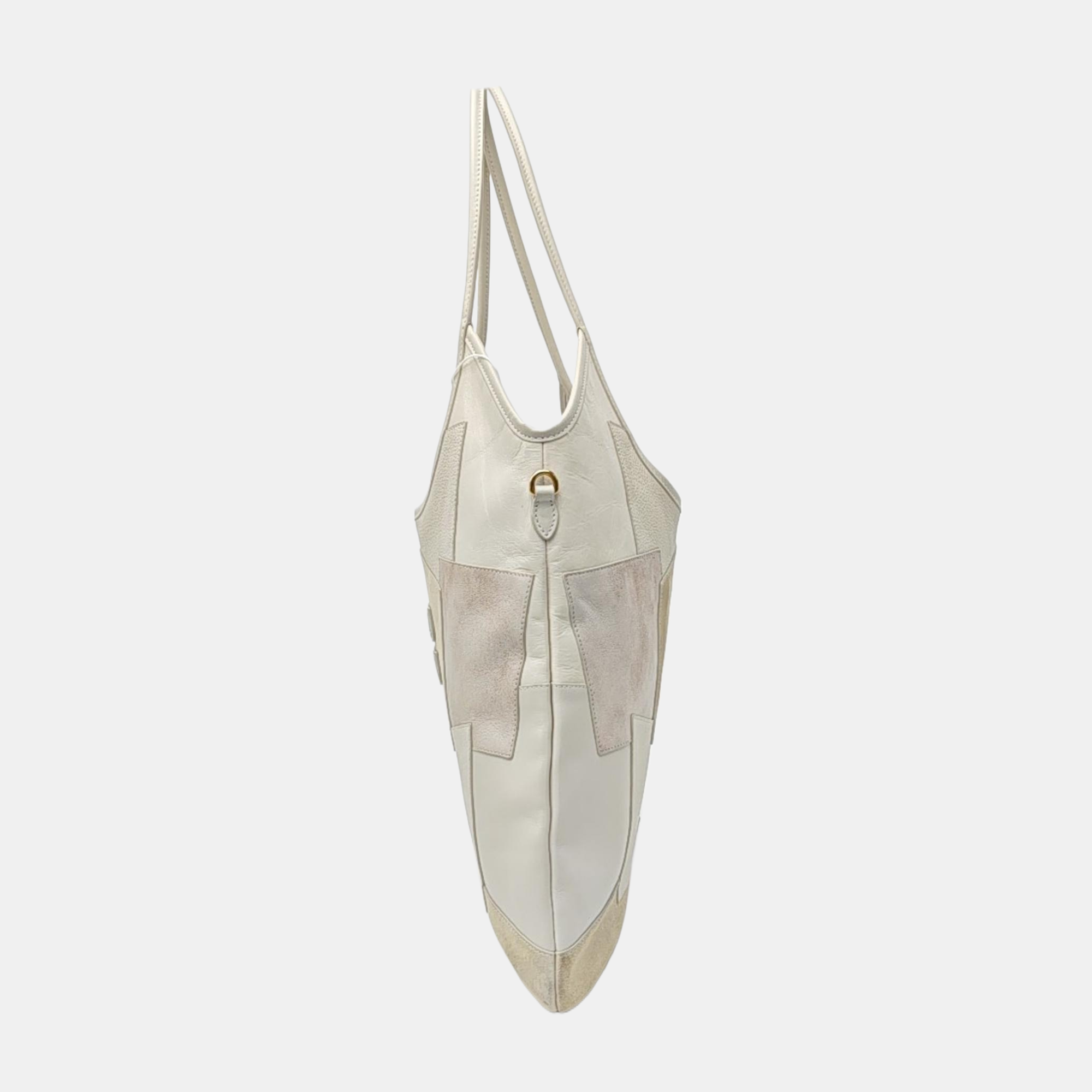 IVY Quilted Suede White