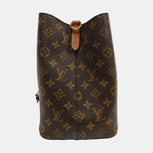 NÉONOÉ MM Monogram Coated Canvas Brown
