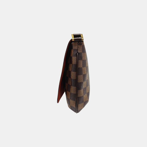MUSETTE TANGO Damier Ebene Coated Canvas Brown