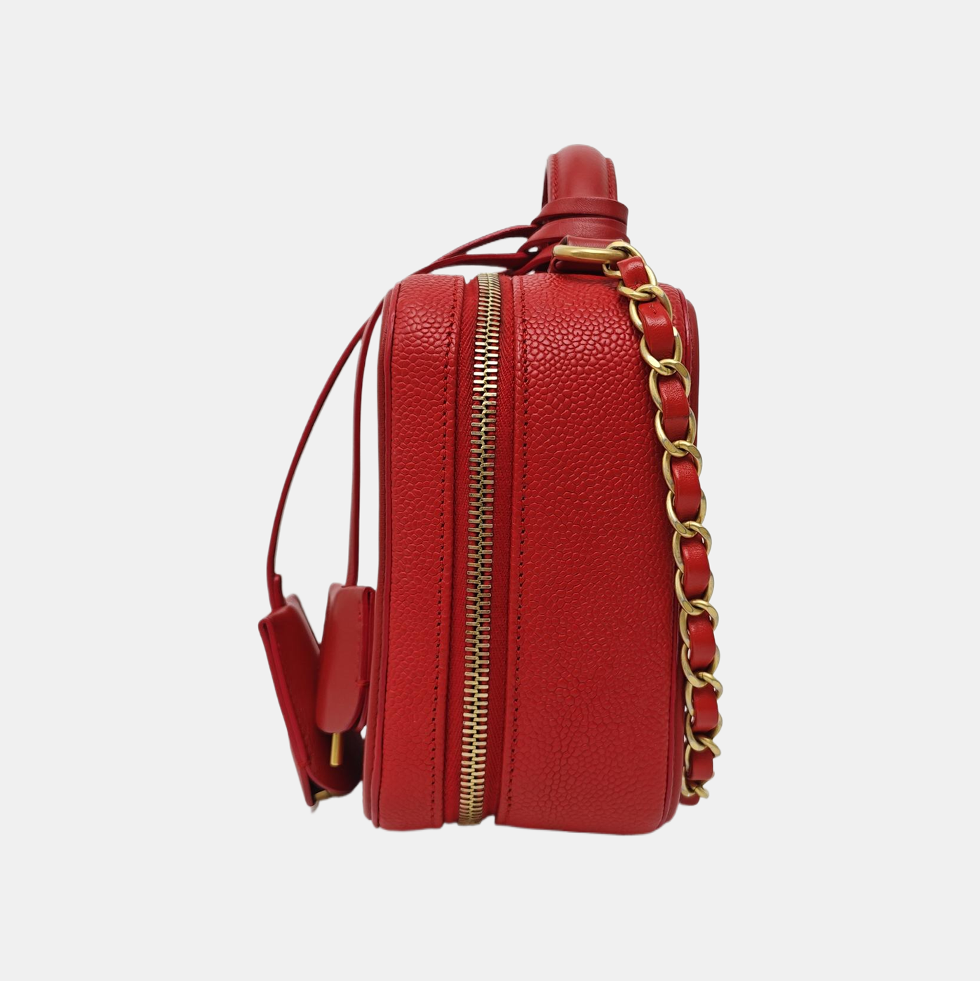 FILIGREE Medium Quilted Grained Calfskin Red