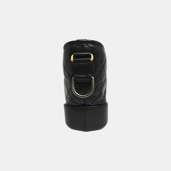 GABRIELLE Small Quilted Calfskin Black