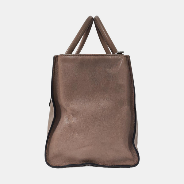 Authenticated pre-owned  Galleria Small Calfskin Gray - Tote Bag at Looply