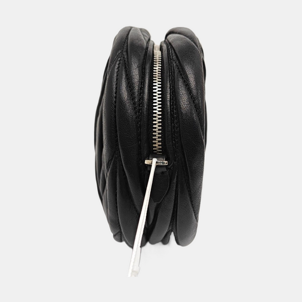 Matelassé Quilted Lambskin Black