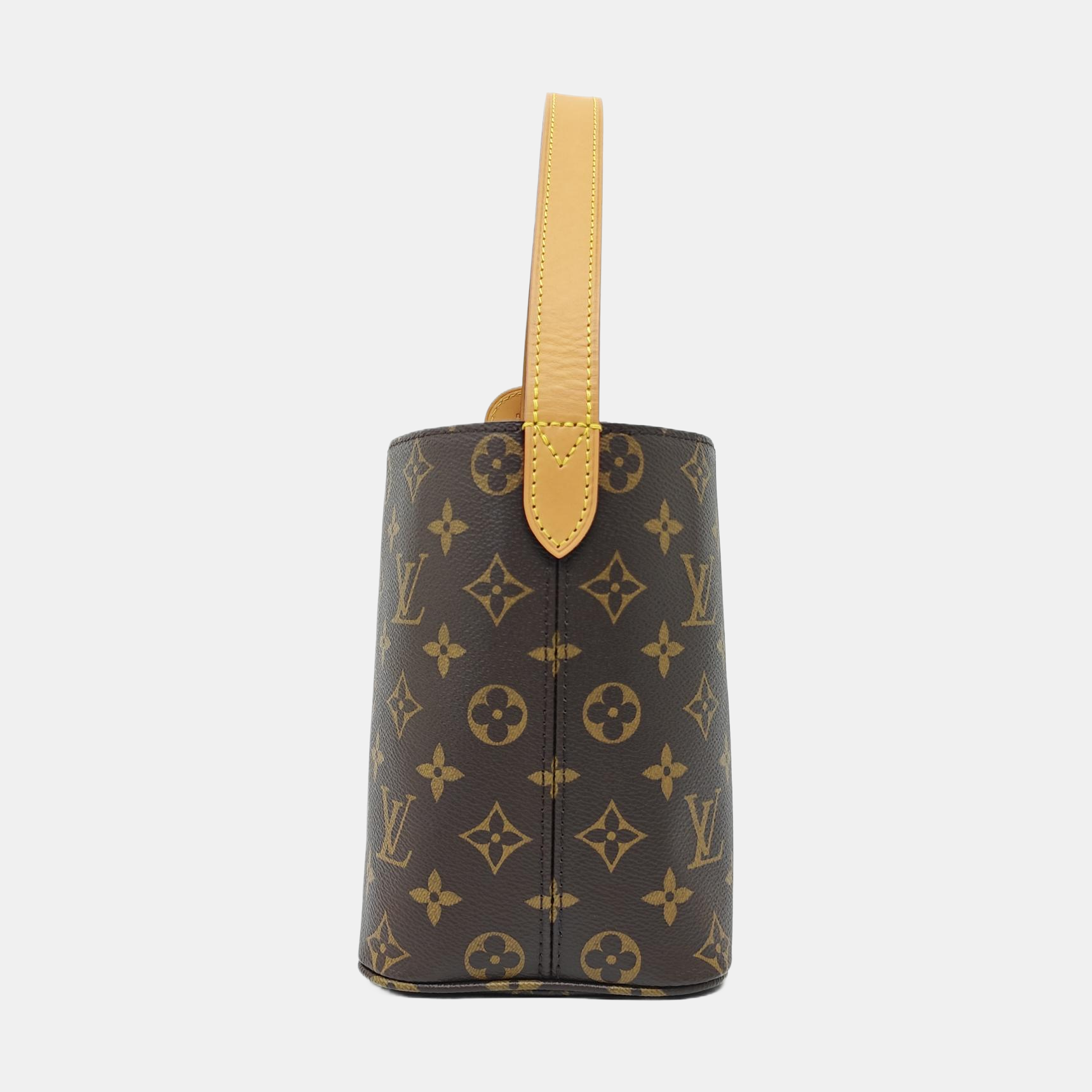 ALL IN BB Monogram Coated Canvas Brown