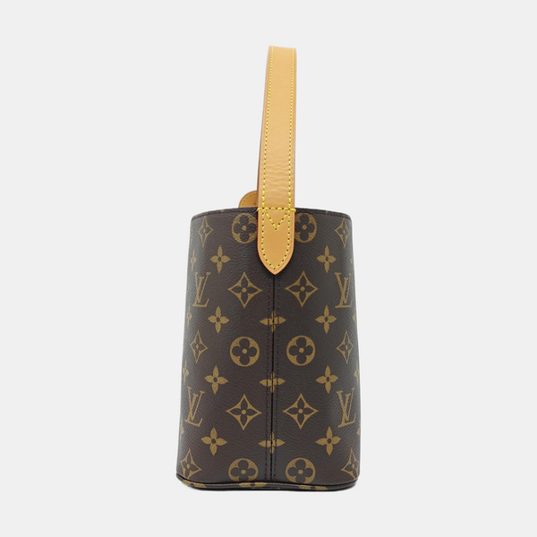 ALL IN BB Monogram Coated Canvas Brown