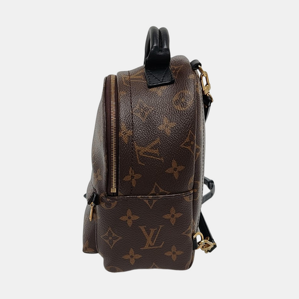 PALM SPRINGS Mini Monogram Coated Canvas Brown