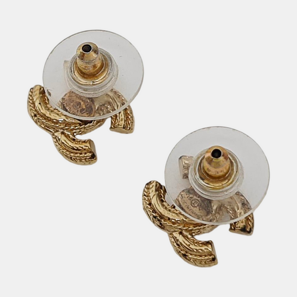Metal White Stud Earrings
