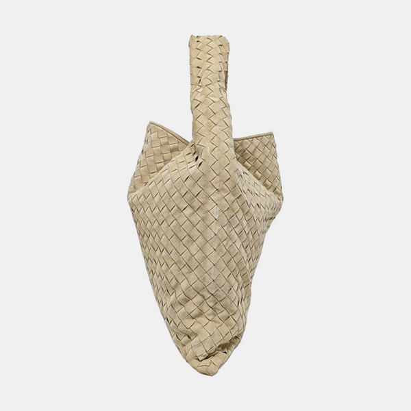 Suede Shoulder Bag Beige