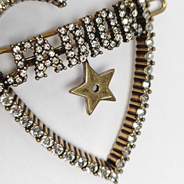 J'adior Metal Gold Brooch