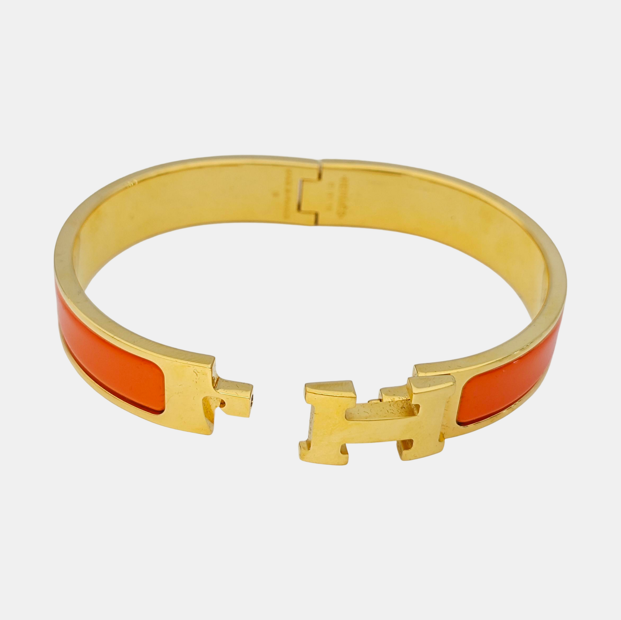 Clic H Metal Gold Bangle