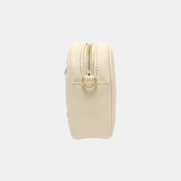 Monogram Calfskin Shoulder Bag Mini Beige
