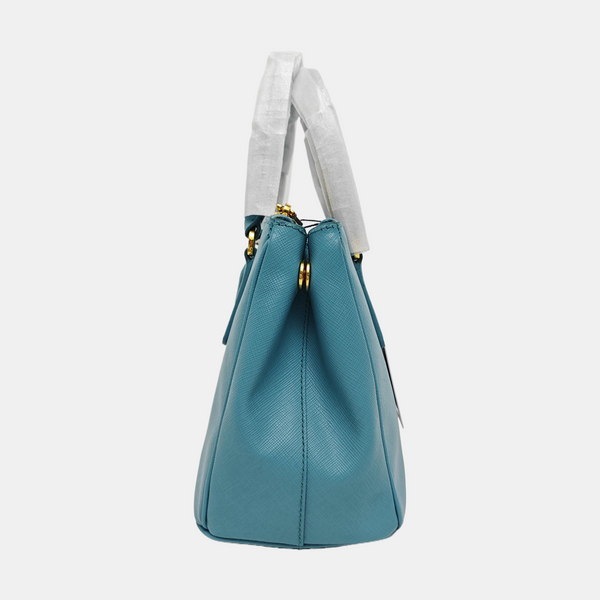 Authenticated pre-owned  Galleria Small Saffiano Calfskin Blue - Tote Bag at Looply