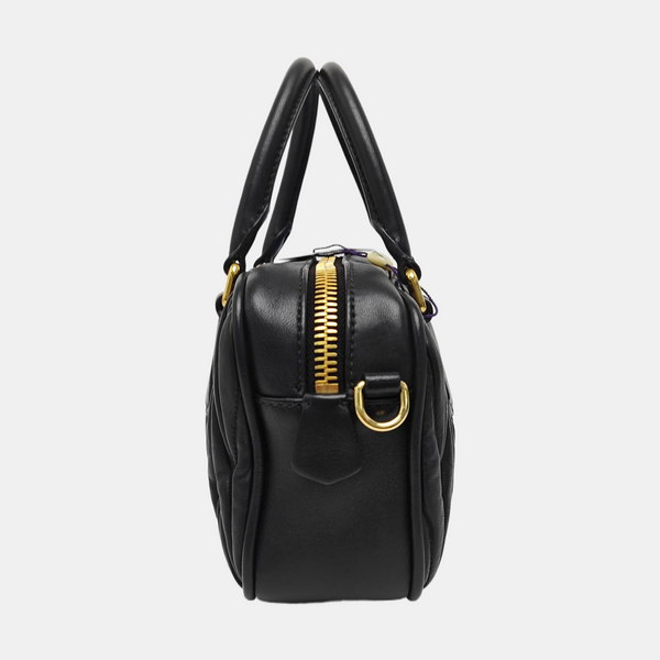 Arcadie Matelassé Small Quilted Lambskin Black