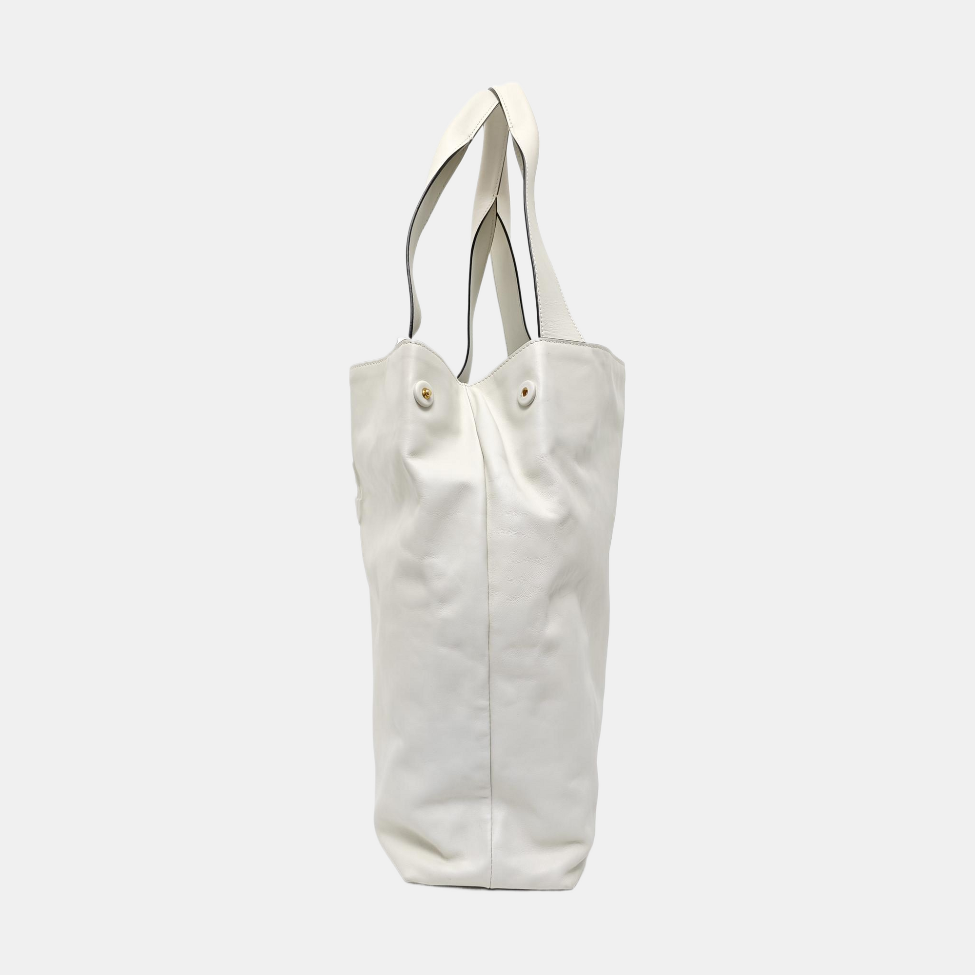 Calfskin Shoulder Bag White