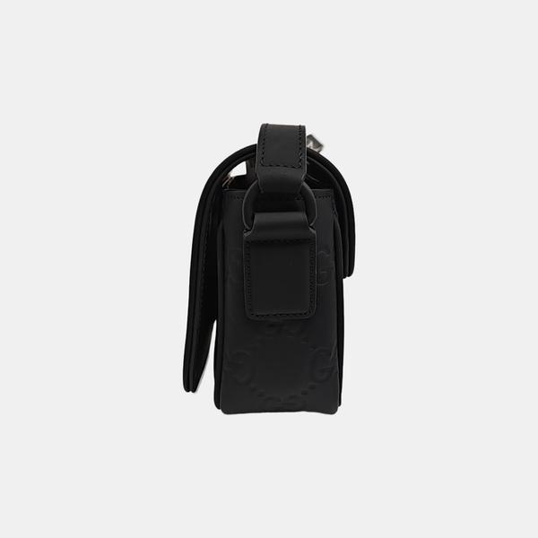 Monogram Calfskin Shoulder Bag Mini Black