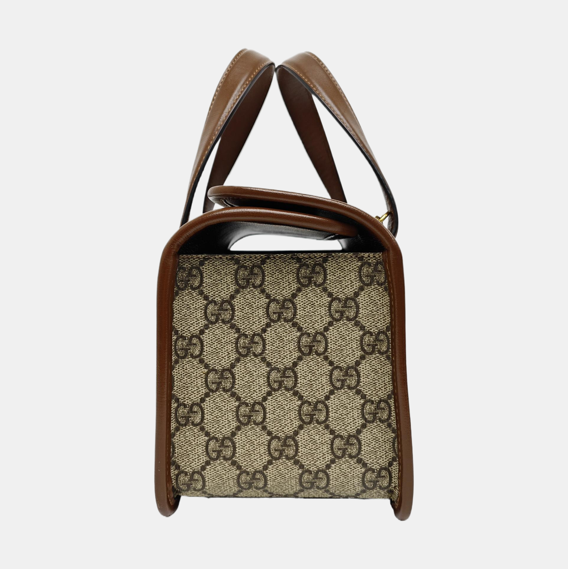 Horsebit 1955 Mini Monogram Coated Canvas Beige