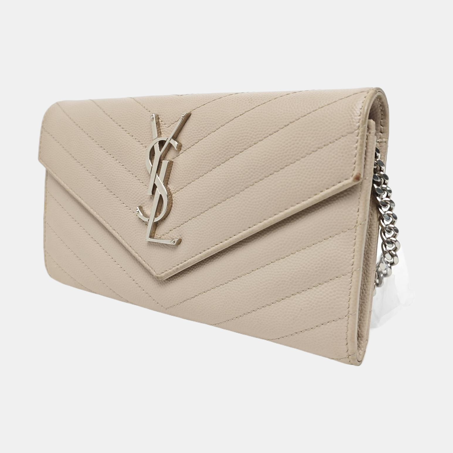 MONOGRAM Chevron Calfskin Pink