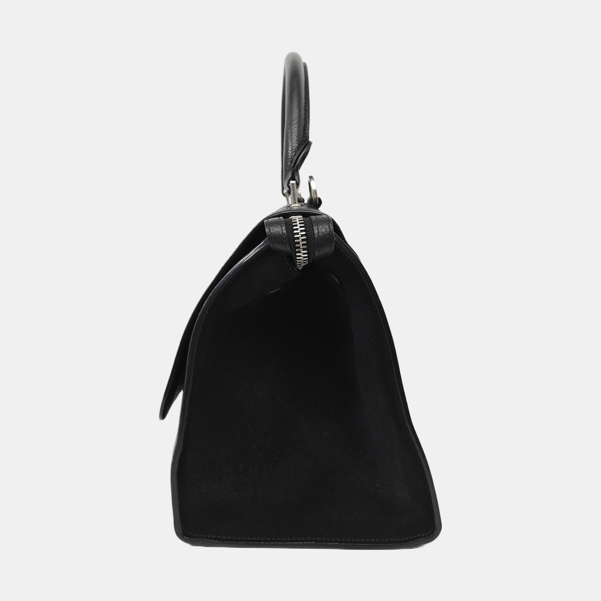 TRAPEZE Small Calfskin Black