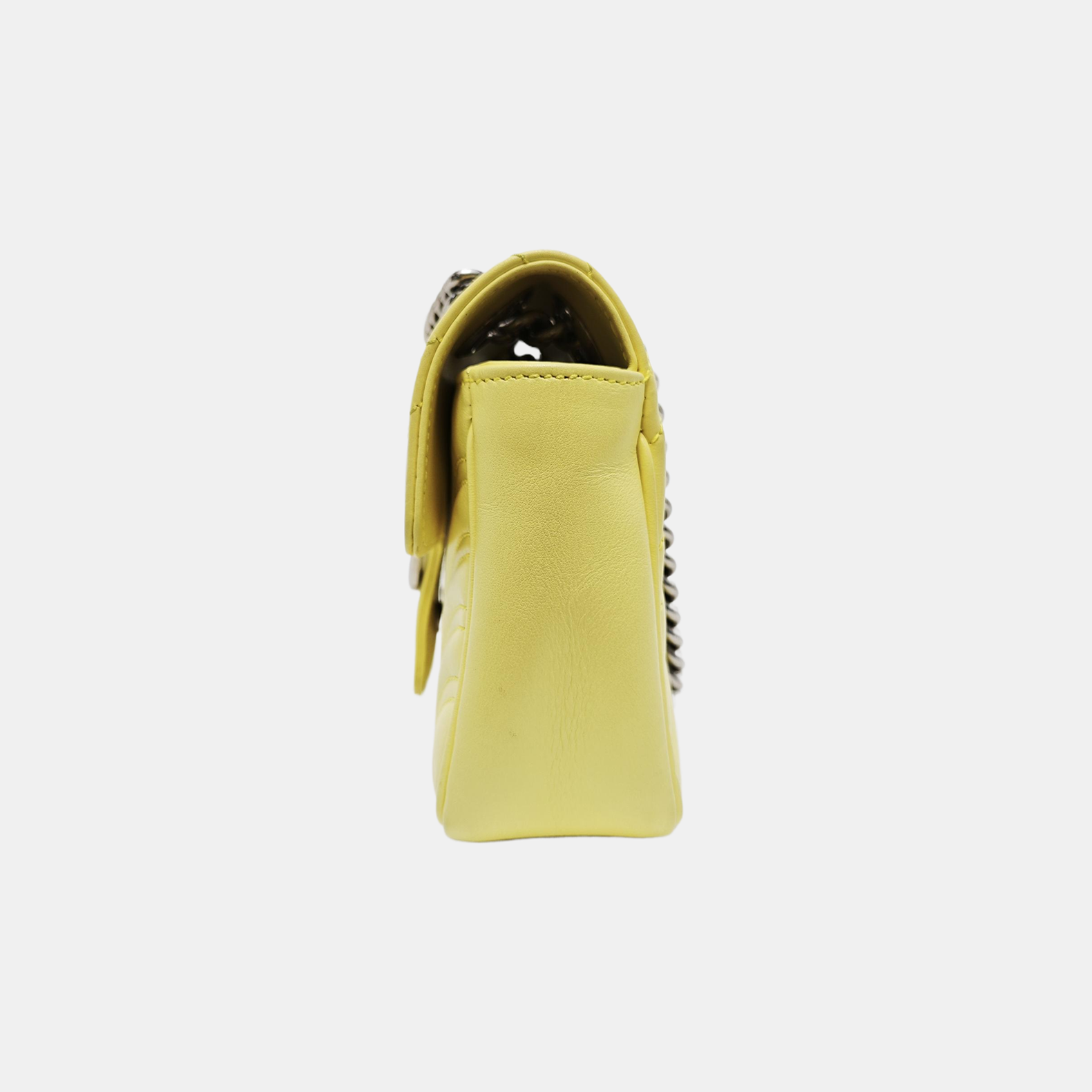 GG Marmont Small Quilted Calfskin Yellow