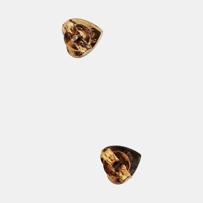 925 Sterling Silver Rose Gold Stud Earrings