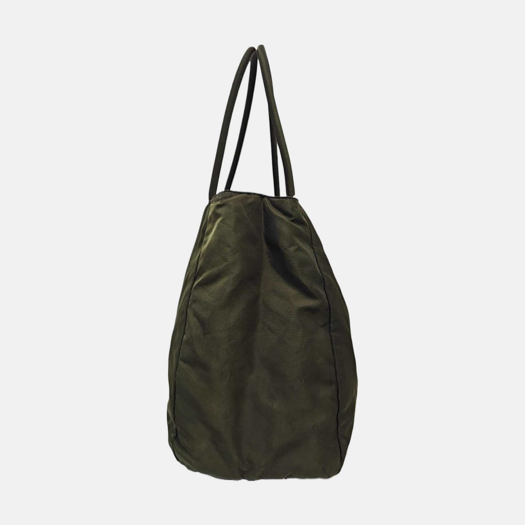 Nylon Top Handle Bag Green