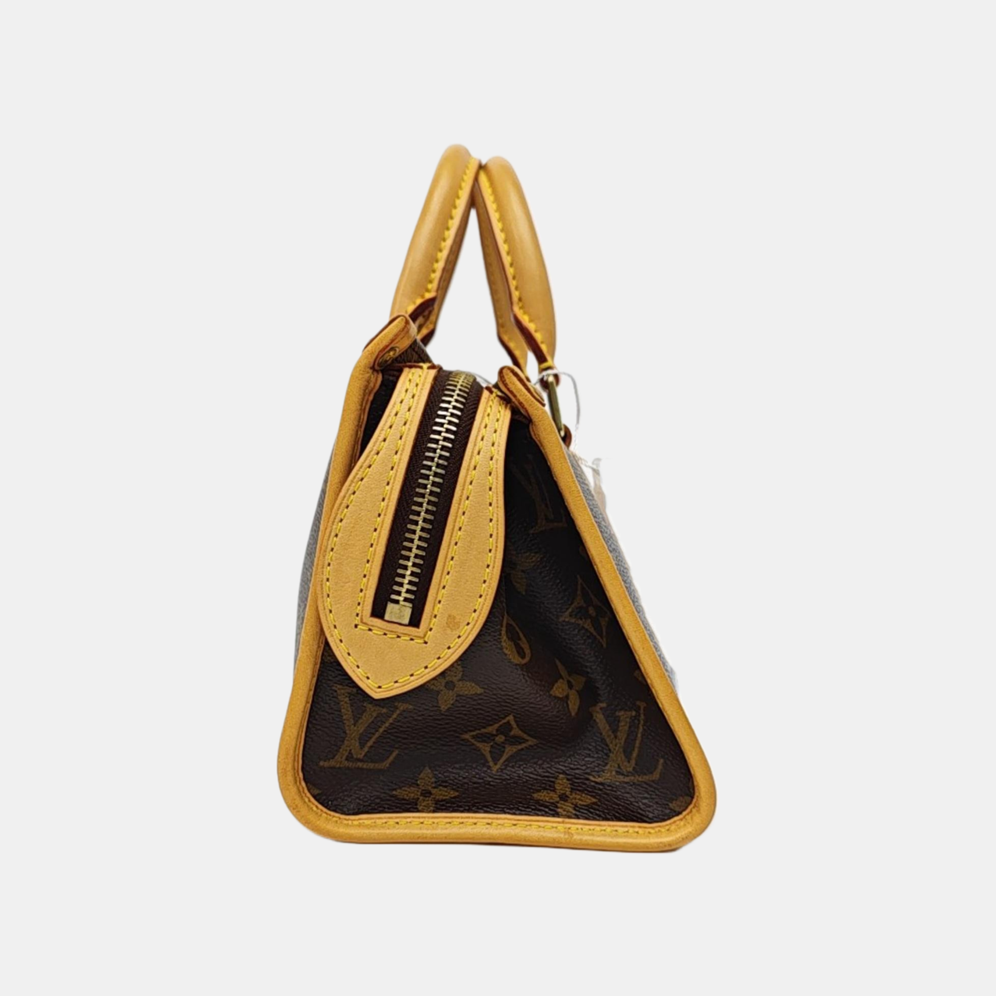 POPINCOURT Monogram Coated Canvas Brown