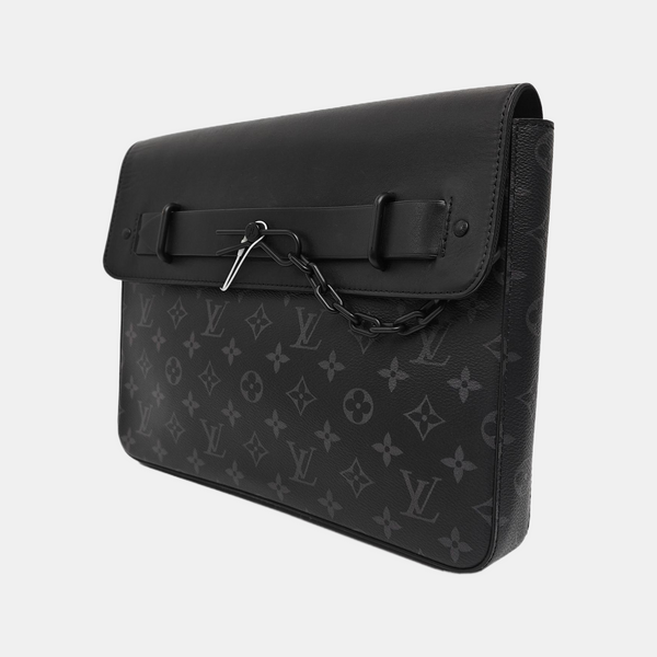 STEAMER Monogram Coated Canvas Black