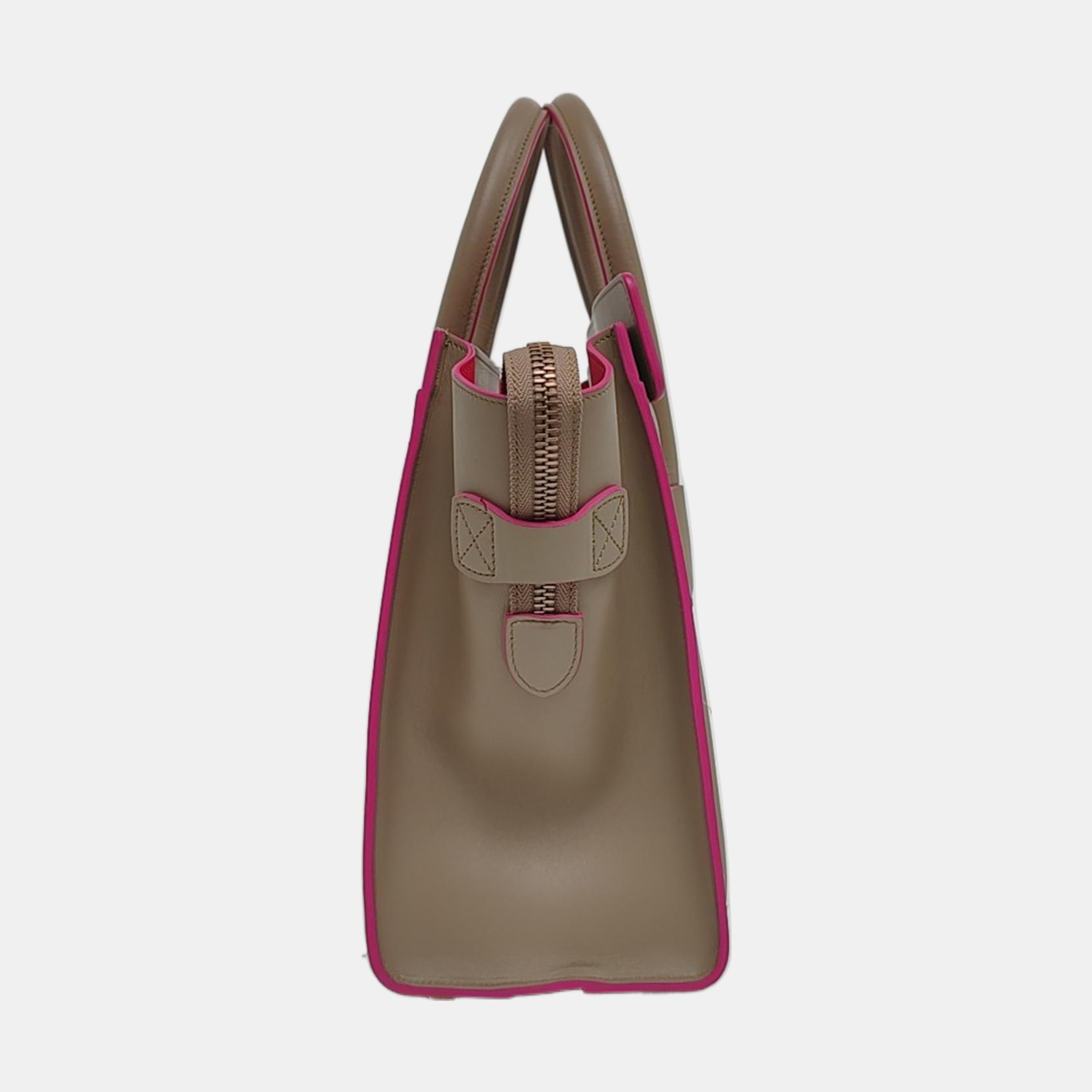 Authenticated pre-owned  LUGGAGE Micro Calfskin Gray - Tote Bag at Looply