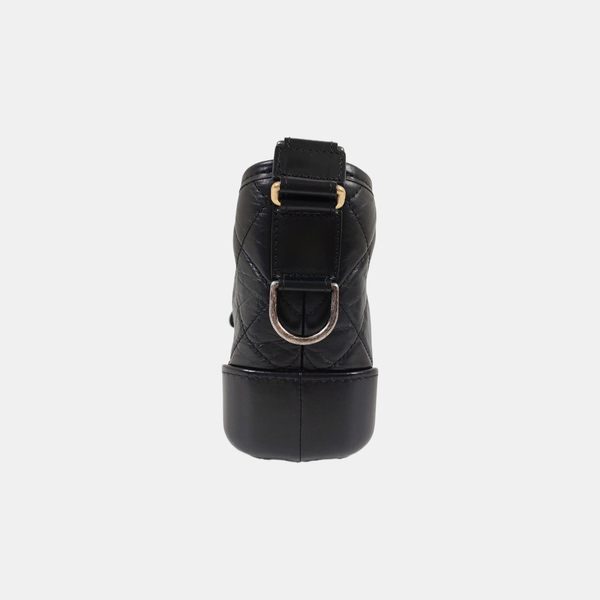 GABRIELLE Small Quilted Calfskin Black