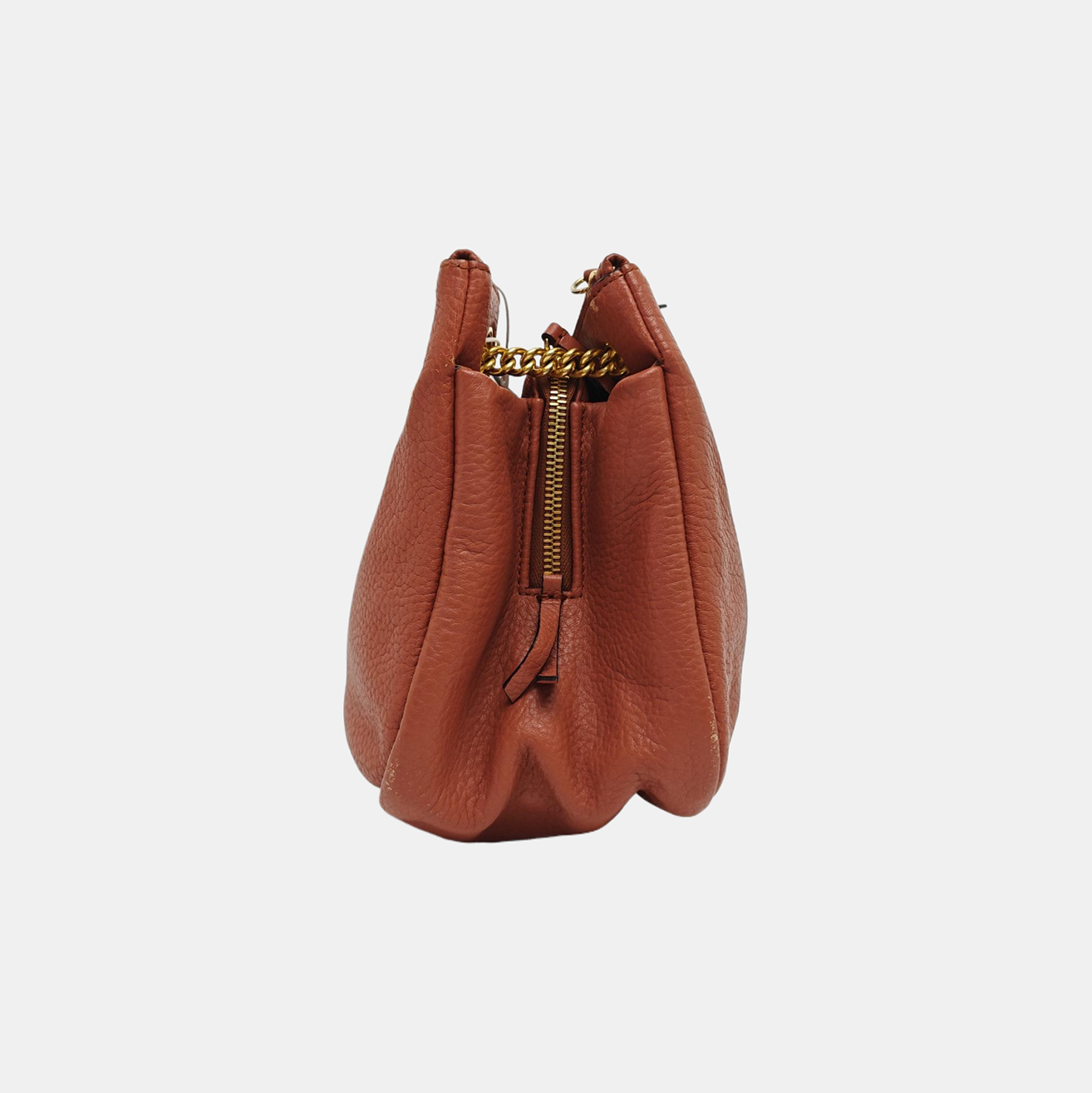 Calfskin Shoulder Bag Orange