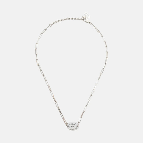 J'adior Metal Silver Necklace