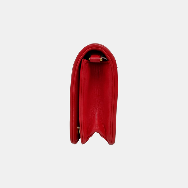 Mini Bag Quilted Lambskin Red