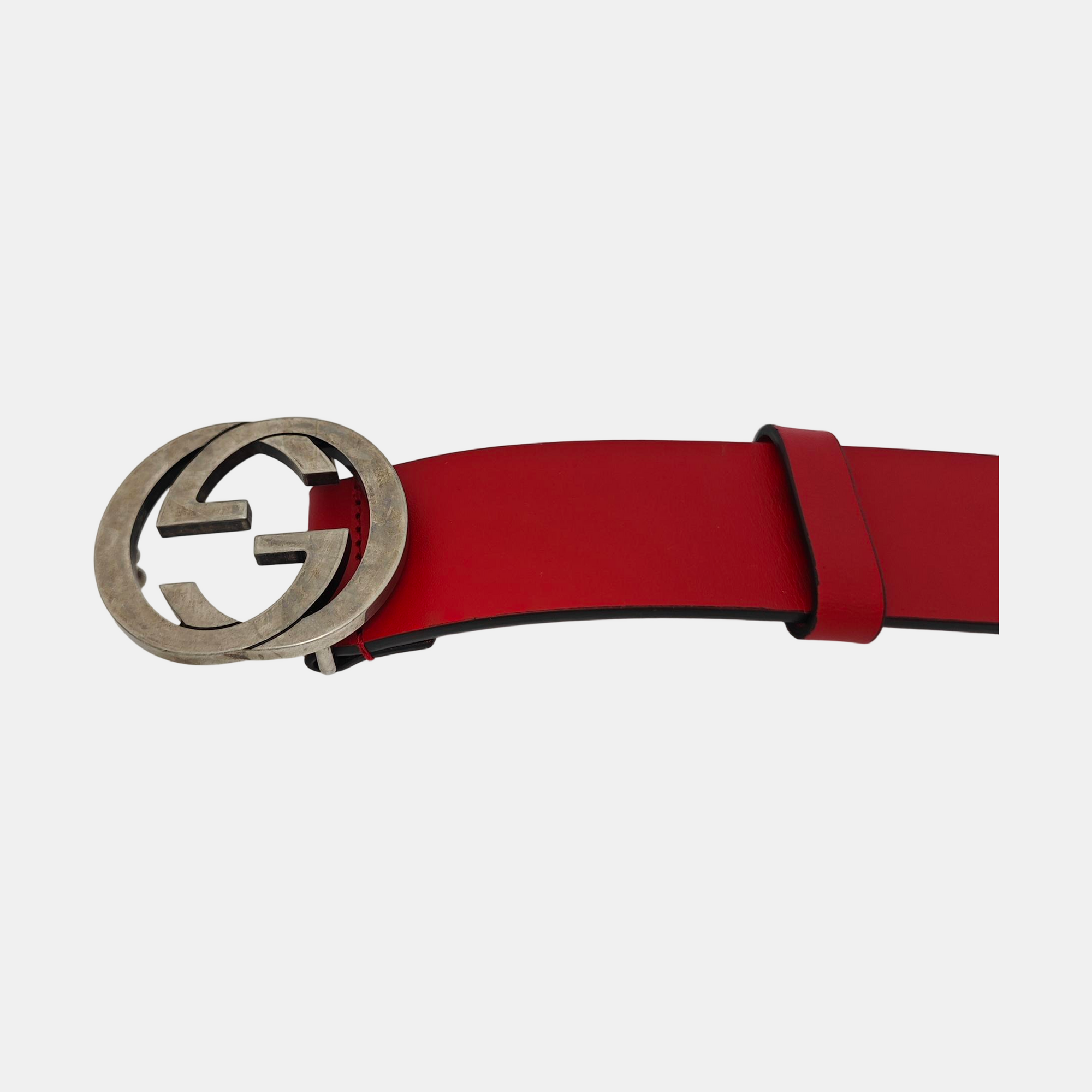 Leather Belt Red